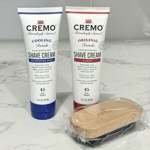 3pc Cremo Original Classic + Cooling Shave Cream + Brush